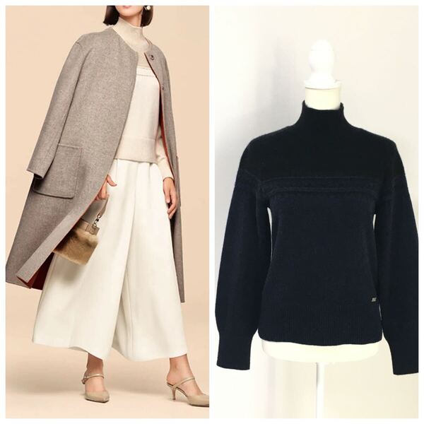 新作美品 FOXEY フォクシー 現行 カシミヤ100% セーター 送料無料 クリーニング済