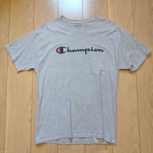 USA古着卸 Lサイズ Champion チャンピオン 文字ロゴ プリント Tシャツ