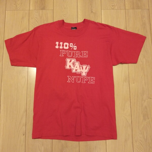 USA古着卸 Lサイズ SCREEN STARS スクリーンスターズ カッパ アルファ サイ プリント シングルステッチ Tシャツ