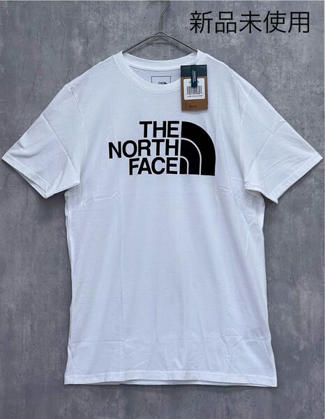 【新品未使用】THE NORTH FACE 半袖口ゴTシャツ ホワイト L寸 ノースフェイス ハーフドームロゴ