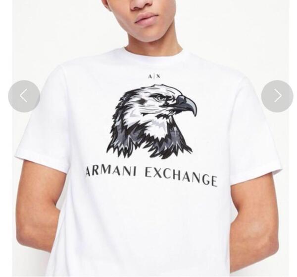 A|X アルマーニ エクスチェンジ イーグルデザイン 半袖クルーネックTシャツL