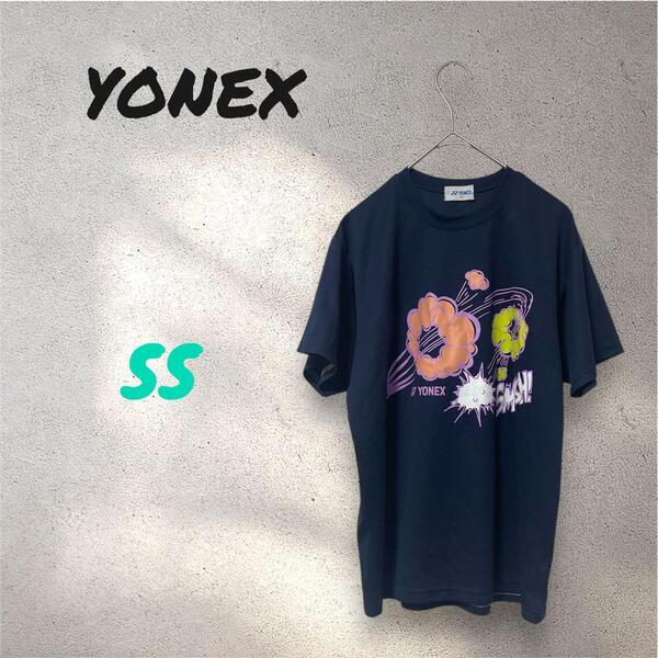 YONEX ヨネックス ネイビー スマッシュ ポリエステル Tシャツ SS