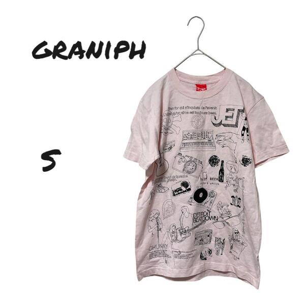graniph グラニフ イラスト入り Tシャツ S