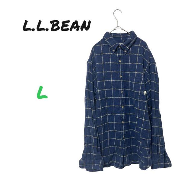 L.L.Bean エルエルビーン チェック柄 フランネルシャツ L