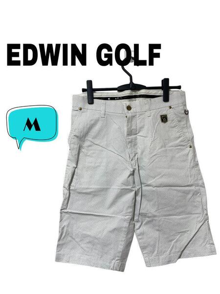 EDWIN GOLF エドウィン ゴルフ ドット柄ショートパンツ M