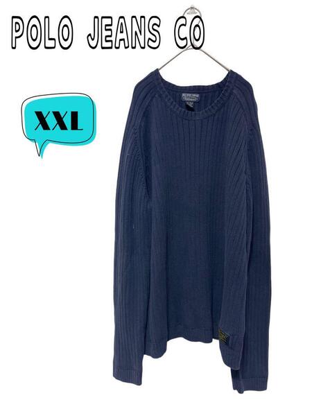 90S POLO JEANS CO ラルフローレン ニットセーター XXL