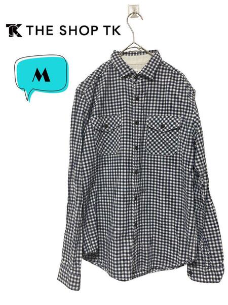THE SHOP TK ザ ショップティーケー長袖シャツギンガムチェック M