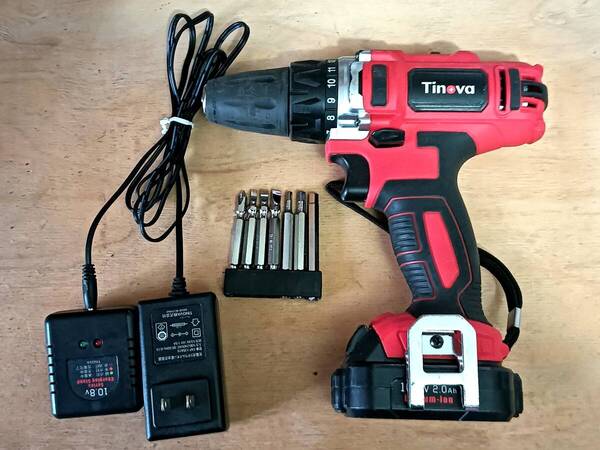 TINOVA 10.8V充電式ドリルドライバーセットTDD-108