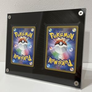 ポケモンカード ディスプレイフレーム アクリルローダー カードローダー 2連