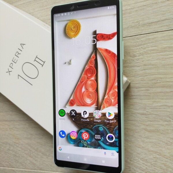 「Xperia 10 Ⅱ」 ミント エクスペリア テン マークツー SOV43 かなり美品になると思います。 RAM4GB.ROM64GB SIMロック解除済