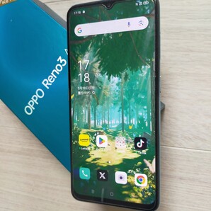 「OPPO Reno 3A 」 ホワイト 美品となります デュアルSIM 楽天版 便利なwifi共有機能 RAM6GB.ROM128GB SIMフリー ケースおまけ