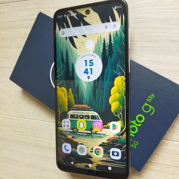 MOTOROLA 「moto g53y 5G」 アークティックシルバー esim対応 デュアルSIM 概ね綺麗です。 RAM4GB.ROM128GB ケースおまけ