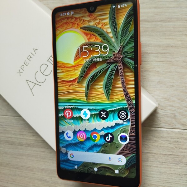 SONY 「Xperia Ace Ⅲ」 エース3 ブリックオレンジ 綺麗な美品になります。 A203SO RAM4GB.ROM64GB Android.14 esim対応デュアルSIM