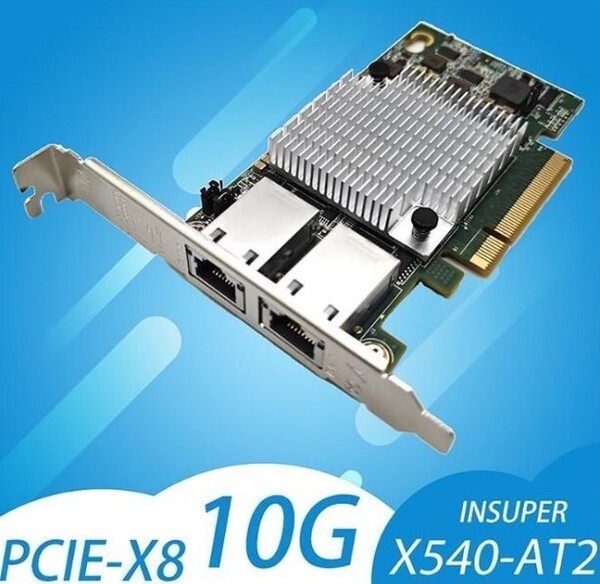 10Gbps Dual port LANカード(Intel X540-T2 )