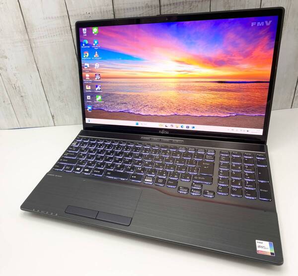 【最新OS Windows11】SSD1TB メモリ32GB 富士通 ノートPC AH-X/F1 第11世代Core i7-1165G7 Office Blu-ray キーボードLEDバックライト