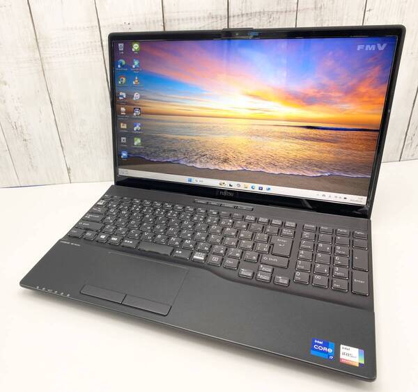 【最新OS Windows11】SSD1TB メモリ32GB 富士通 ノートPC AH53/E3 第11世代Core i7-1165G7 Office Webカメラ Bluetooth Zoom Blu-ray