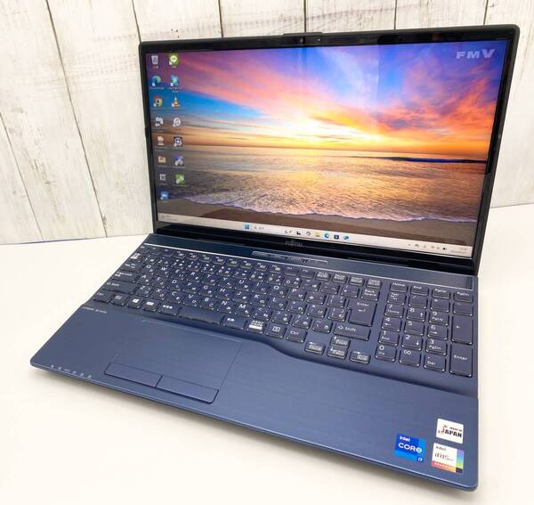 【最新OS Windows11 Pro】SSD1TB+HDD1TB メモリ32GB 富士通 ノートPC AH58/F3 第11世代Core i7-1195G7 Office Webカメラ Bluetooth Blu-ray