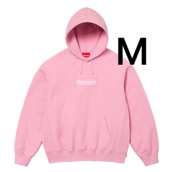 【新品】M 24FW Supreme Box Logo Hooded Sweatshirt Pink シュプリーム ボックスロゴ ピンク パーカー フーディー スウェット