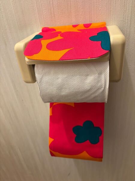 NO.268 ハンドメイド カラフル花柄トイレットペーパーホルダー
