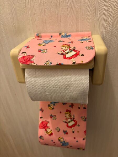 NO.467 ハンドメイド トイレットペーパーホルダーカバー マーガレットソフィ