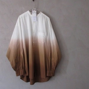 Graphpaper 25ss Broad L/S Oversized Band Collar Shirt