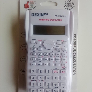 ☆ 未使用 DEXIN KK-82MS-B 関数電卓 ホワイト ☆
