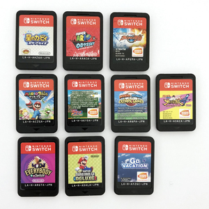 Nintendo SwitchソフトROMのみ10本セット 読込確認済み/星のカービィスターアライズ/マリオオデッセイ/併売《ゲーム・山城店》S842