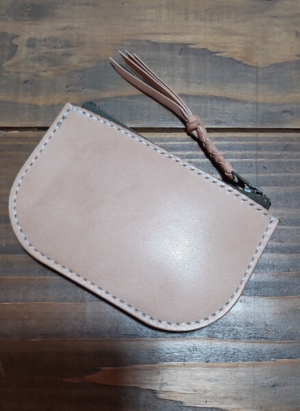 コンパクトコインケース 小銭入れ財布 栃木サドルレザー ハンドメイド ☆(ナチュラル色)☆103