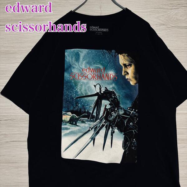 【入手困難】 シザーハンズ ティム・バートン Tシャツ XLサイズ ムービー 映画 ヴィンテージ 両面デザイン ビッグプリント