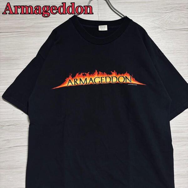【入手困難】アルマゲドン Tシャツ XLサイズ 90s ムービー 映画 ヴィンテージ 両面デザイン 海外輸入 バックプリント