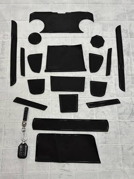 スズキ ハスラー MR92S MR52S 専用 インテリアラバーマット ノンスリップマット 滑り止めマット ドアポケットマット