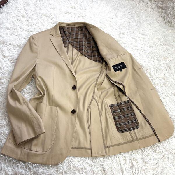 バーバリーブラックレーベル テーラードジャケット ノバチェック ベージュ M BURBERRY BLACK LABEL