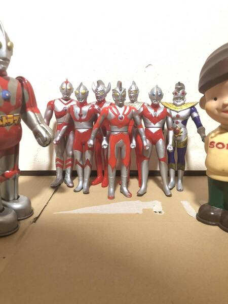 ■動作 現状品■ 旧バンダイ 各種 ウルトラマン / ソフビ人形 大量セット //円谷 マルサン 昭和レトロ ソニー坊 ブルマァク //