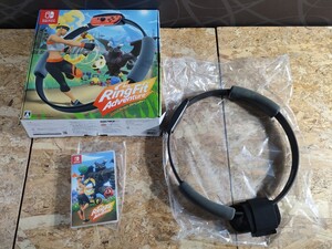 (UE046)【動作未確認品】 訳アリ Nintendo Switch リングフィットアドベンチャー ソフト欠品 リングコン 任天堂 現状品