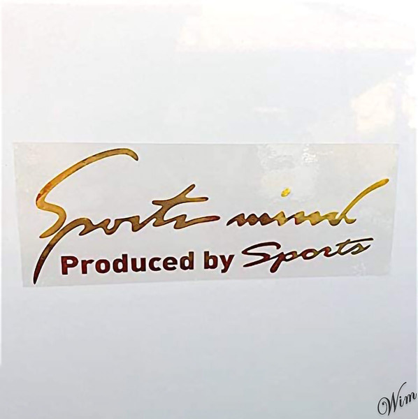 ◆sportsmind◆ ゴールド ステッカー シール デカール ワンポイント ゴージャス 自動車 オートバイ ドレスアップ オシャレ クール
