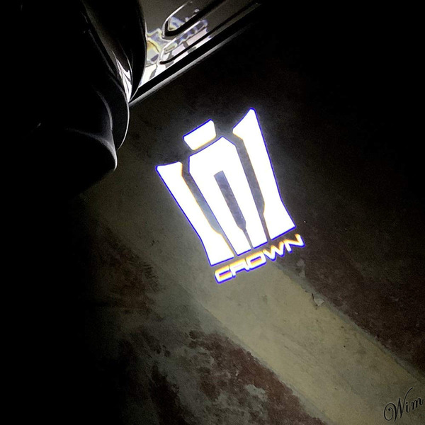 ◆色褪せないLEDランプビーズレンズ◆ CROWN カーテシライト 4個セット 自動点灯 自動車 パーツ トヨタ ドアライト ウェルカムライト