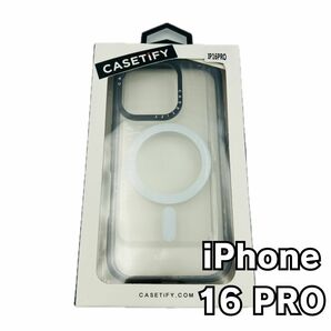 CASETiFY iPhone16PRO ケース MagSafe クリアブラック