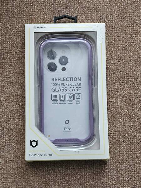 Hamee ハミィ iFace Reflection Neo iPhone 14 Pro ケース クリア 強化ガラス クリアパープル
