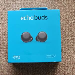 Echo Buds エコーバッズ 第2世代 アクティブノイズキャンセリング付 ワイヤレスイヤホンwithAlexa ワイヤレス充電ケース付 黒 未開封