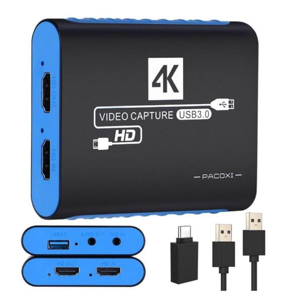 キャプチャーボード switch対応 4K パススルー USB3.0