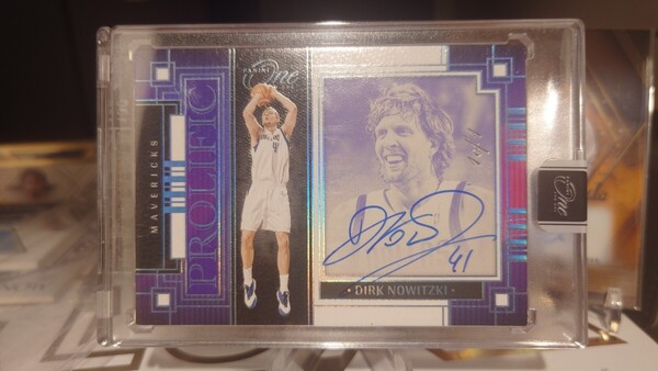 1/1 panini one 2024 dirk Nowitzki ノヴィツキー 直筆サインカード