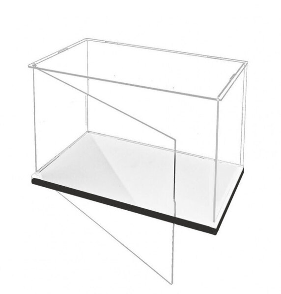 送料込み 25x10x20cm フィギュアケース アクリル製ケース ディスプレイ コレクションボックス 透明 クリア 前面開閉 展示用 模型 保管用