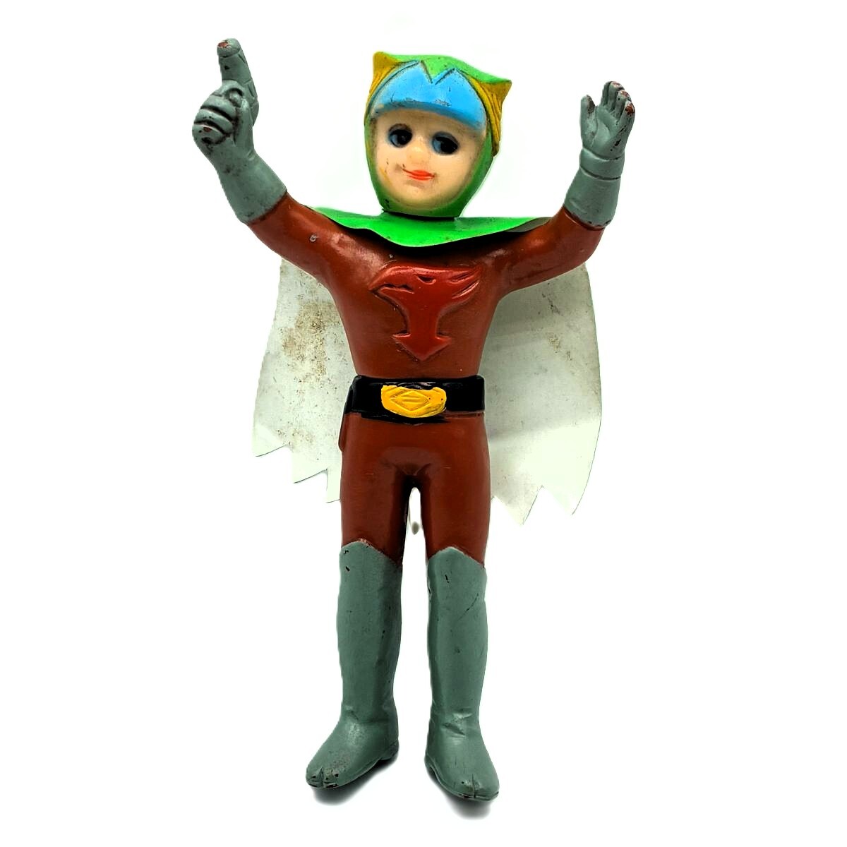 レトロ ガッチャマン 燕の甚平 万創 ソフビ 約13cm フィギュア