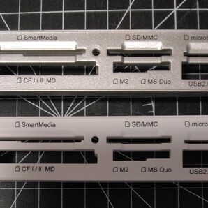 内蔵型 カードリーダー★SEMA★SFD-321F / T61UJR★化粧 前面 フロント パネル ベゼル★ホワイト シルバー★ジャンク品