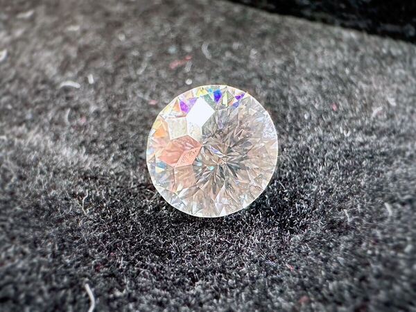 モアサナイト エンペラーカット 無色透明 1.0CT 6.5mm ルース 裸石 証明書付き インペリアルカット モアッサナイト