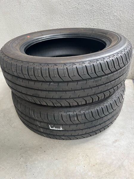 送料無料 185/60R15 ブリヂストン エコピア EP150 バリ山 2021年製 中古タイヤ2本セット