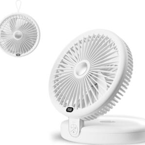 【新品未使用】サーキュレーター DCモーター 壁掛け/卓上/吊り下げ Type-C充電式