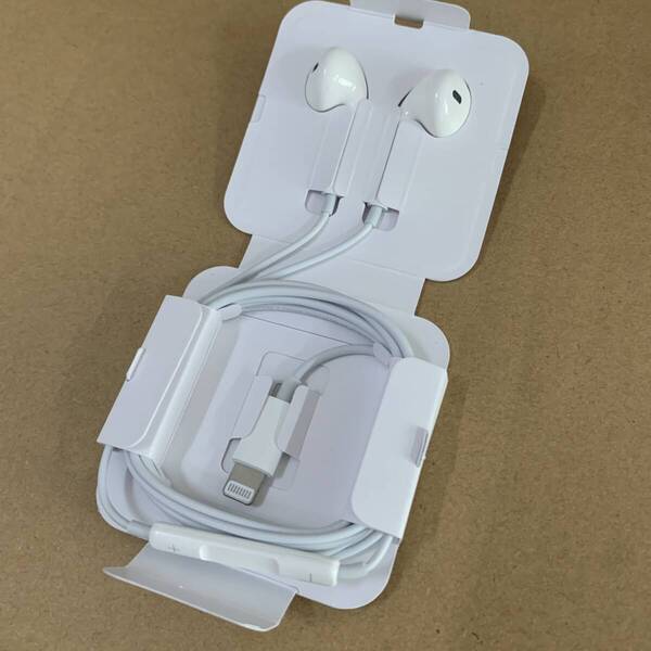 送料無料 新品未使用 アップル純正 iphoneイヤホン Lightning 有線イヤホン