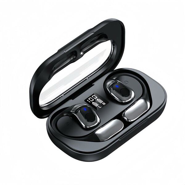2025 Bluetooth5.4 耳掛け式 骨伝導 ワイヤレスイヤホン ブルートゥースイヤフォン 高音質 コードレスイヤホン スポーツ Hi-fi