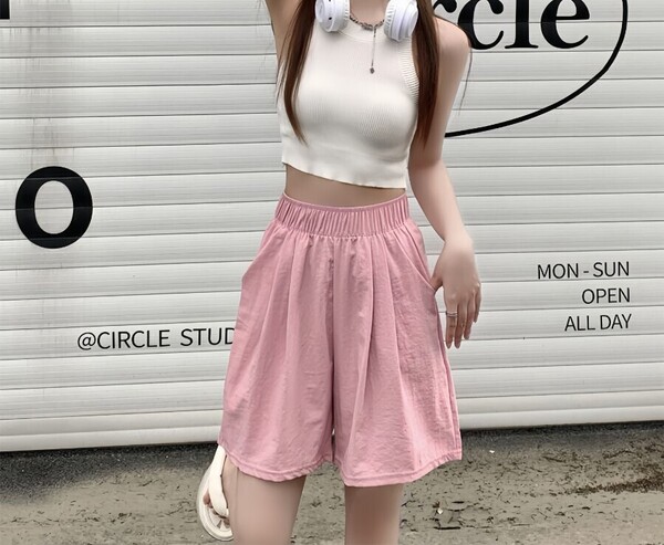 半ズボン 5分丈 短パン アイスシルク 接触冷感 カジュアル レディース ハーフパンツ スポーツ ランニング ルームウェア ショートパンツ
